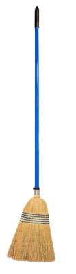 Red Gorilla Standard Corn Broom with 120cm Various Colours Metal Handle