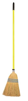 Red Gorilla Standard Corn Broom with 120cm Various Colours Metal Handle