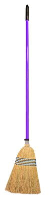 Red Gorilla Standard Corn Broom with 120cm Various Colours Metal Handle