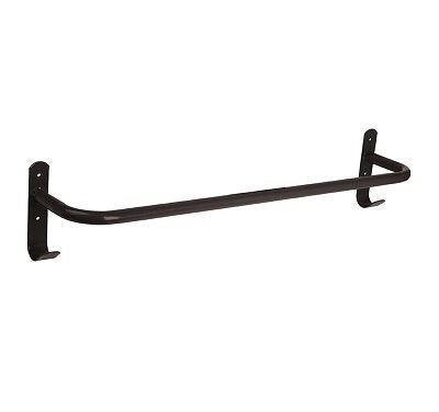 Rug Rail with 2 Tack Hooks - Black