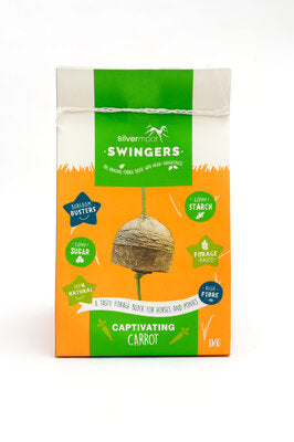 Silvermoor Swingers Captivating Carrot Grass Ball Treat